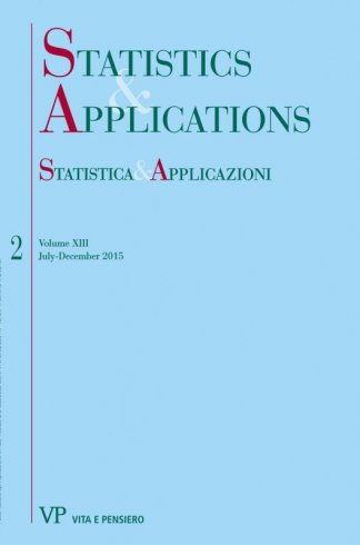 STATISTICA & APPLICAZIONI. Abbonamento annuale - Annual Subscription 2016 - Private Subscribers print + digital edition